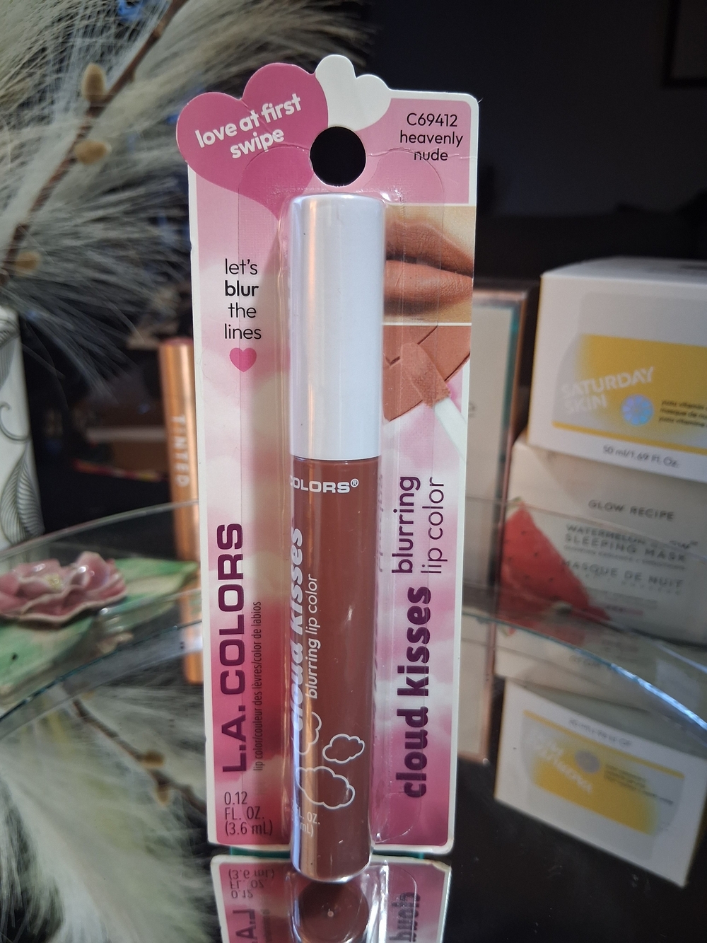 L.A. COLORS Cloud Kisses Blurring Lip Color - Heavenly Nude